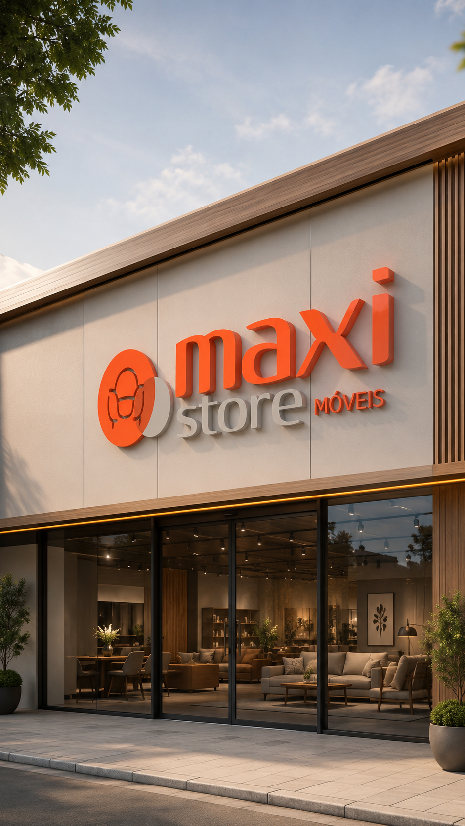 Fachada da marca Maxi Store Móveis