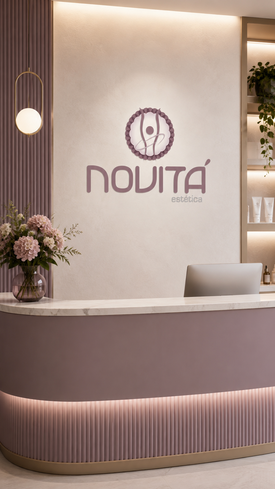 Recepção da marca Novitá Estética