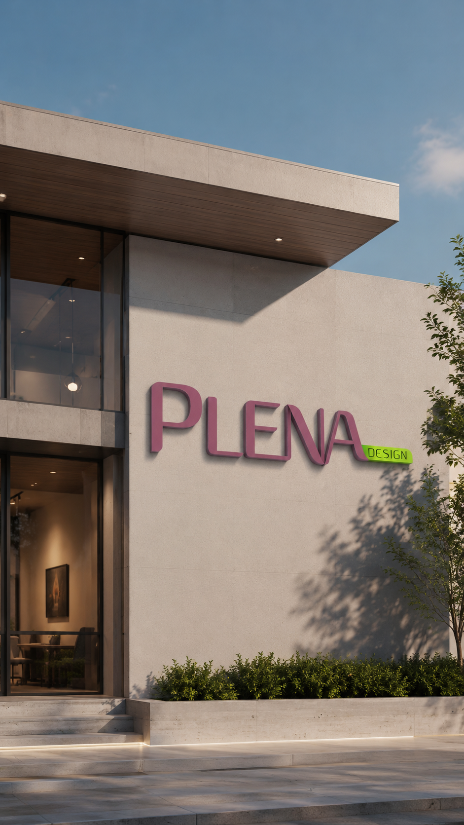 Fachada da marca Plena Design
