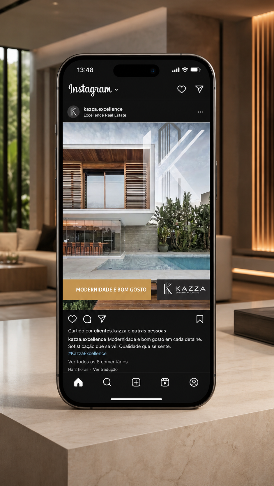 Post digital da Kazza Excellence Real Estate
